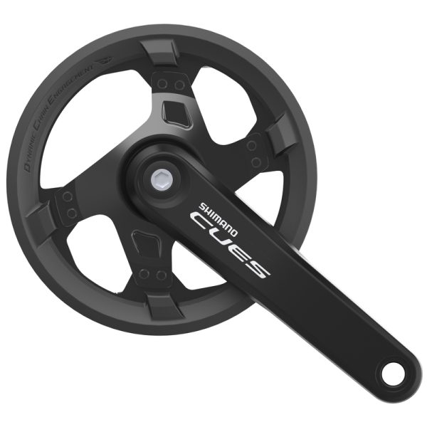 POGON SHIMANO, FC-U4000-1, CUES, FOR REAR 9/10/11-SPEED, 175MM, 40T W/CG, W/CRANK FIXING BOLT, CHAIN CASE COMPATIBLE, IND.PACK