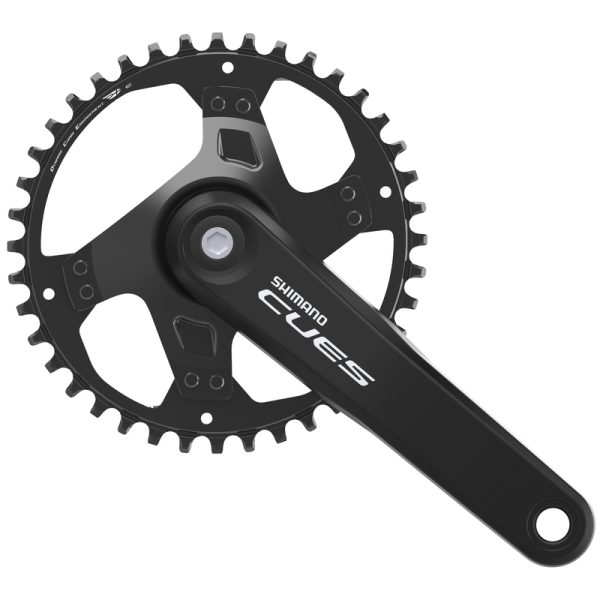 POGON SHIMANO, FC-U4000-1, CUES, FOR REAR 9/10/11-SPEED, 175MM, 40T W/O CG, W/CRANK FIXING BOLT, CHAIN CASE COMPATIBLE, IND.PACK