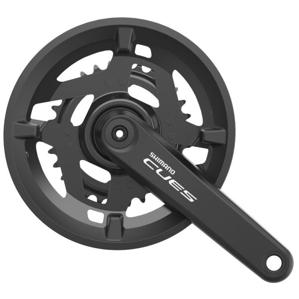 POGON SHIMANO, FC-U4010-2, CUES, FOR REAR 9/10-SPEED, 2-PCS FC, 175MM, 46-30T W/CG, W/O BB PARTS, CHAIN CASE COMPATIBLE, IND.PACK