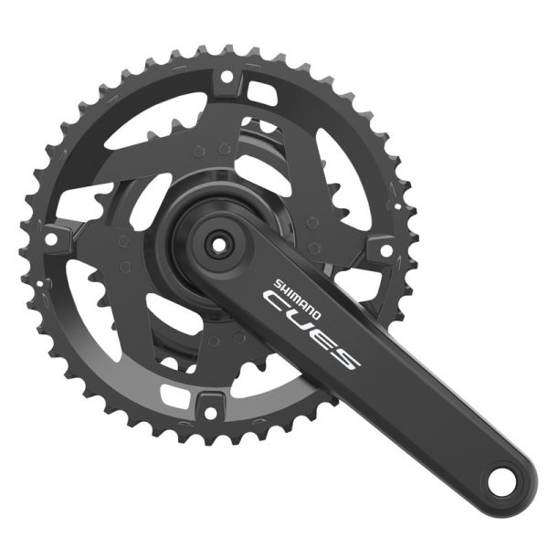 POGON SHIMANO, FC-U4010-2, CUES, FOR REAR 9/10-SPEED, 2-PCS FC, 175MM, 46-30T W/O CG, W/O BB PARTS, CHAIN CASE COMPATIBLE, IND.PACK