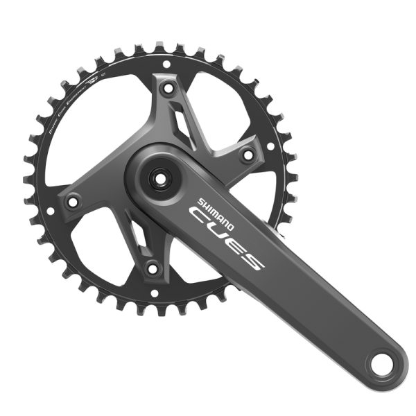 POGON SHIMANO, FC-U6000-1, CUES, FOR REAR 9/10/11-SPEED, 2-PCS FC, 170MM, 40T W/O CG, W/O BB PARTS, CHAIN CASE COMPATIBLE, IND.PACK
