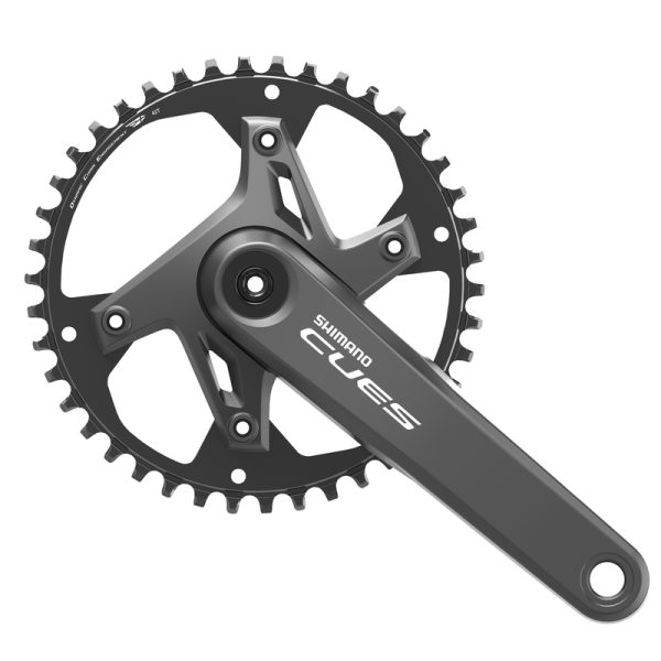 POGON SHIMANO, FC-U6000-1, CUES, FOR REAR 9/10/11-SPEED, 2-PCS FC, 170MM, 42T W/O CG, W/O BB PARTS, CHAIN CASE COMPATIBLE, IND.PACK
