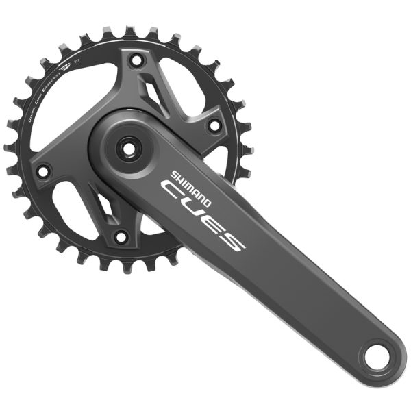 POGON SHIMANO, FC-U6000-1, CUES, FOR REAR 9/10/11-SPEED, 2-PCS FC, 175MM, 32T W/O CG, W/O BB PARTS, CHAIN CASE NOT COMPATIBLE, IND.PACK