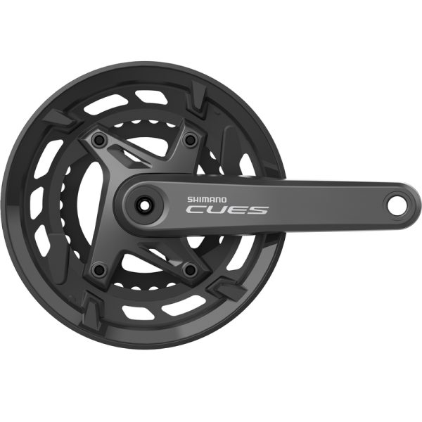 POGON SHIMANO, FC-U6000-2, CUES, FOR REAR 9/10-SPEED, 2-PCS FC, 175MM, 46-30T W/CG, W/O BB PARTS, CHAIN CASE COMPATIBLE, IND.PACK
