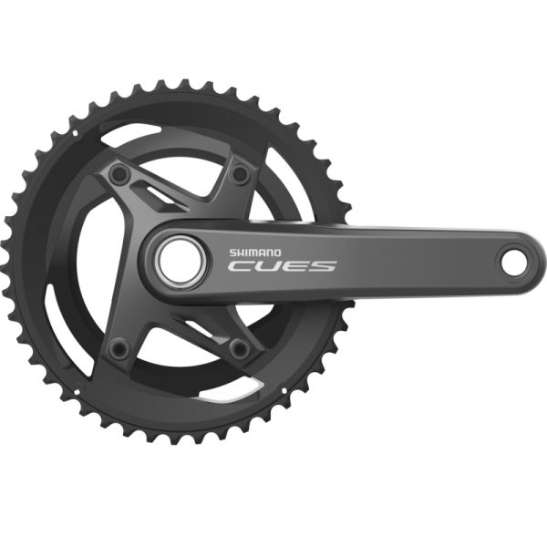 POGON SHIMANO, FC-U6010-2, CUES, FOR REAR 11-SPEED, HOLLOWTECH 2, 170MM, 46-32T W/O CG, W/O BB PARTS, CHAIN CASE COMPATIBLE, IND.PACK