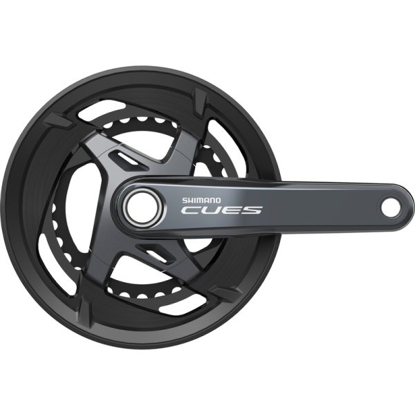 POGON SHIMANO, FC-U8000-2, CUES, FOR REAR 11-SPEED, HOLLOWTECH 2, 175MM, 46-32T W/CG, W/O BB PARTS, CHAIN CASE COMPATIBLE, IND.PACK