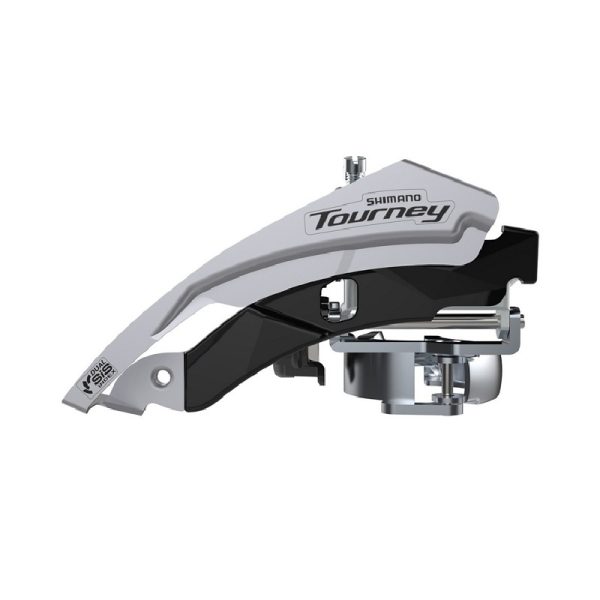 MJENJAČ PREDNJI SHIMANO, FD-TY600-L3, TOURNEY, FOR 3X6/7/8, TOP-SWING, DUAL-PULL, BAND TYPE(31.8/34.9MM COMPATIBLE), CS-ANGLE:63-66, FOR 42T, CL:47.5/50MM, IND.PACK