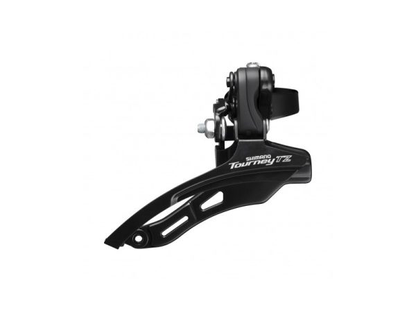 MJENJAČ PREDNJI SHIMANO TZ, FD-TZ500-DS6, ZA 3(FRICTION)X7/6 BRZINA, DOWN-SWING, TOP-PULL, 31.8MM OBUJMICA, CS-ANGLE:66-69, ZA NAJVEĆI LANČANIK 42Z, CL:47.5MM, IND.PACK
