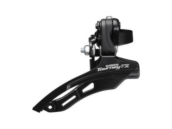 MJENJAČ PREDNJI SHIMANO TZ, FD-TZ500-DS6, ZA 3(FRICTION)X7/6 BRZINA, DOWN-SWING, TOP-PULL, 28.6MM OBUJMICA, CS-ANGLE:66-69, ZA NAJVEĆI LANČANIK 42Z, CL:47.5MM, IND.PACK