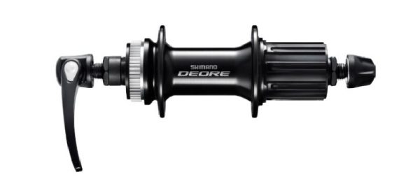 GLAVČINA ZADNJA SHIMANO DEORE FH-M6000, 32R, 8/9/10 BRZINA, OLD 135MM, AXLE 146MM, QR CRN 173MM, ZA ROTOR CENTER LOCK (BEZ ZAKLJUČNOG PRSTENA), BEZ ROTOR MOUNT NAVLAKE, CRNA, IND.PACK