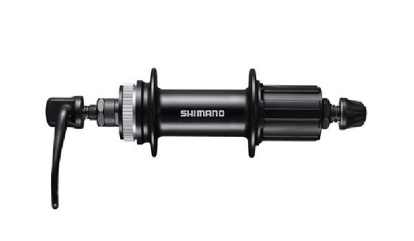 GLAVČINA ZADNJA SHIMANO FH-MT200-B, ZA CENTER LOCK ROTOR (BEZ ZAKLJUČNOG PRSTENA) 8/9/10 BRZINA 28R OLD:141MM QR:172MM(CRN), BEZ ROTOR MOUNT NAVLAKE, CRNA, IND.PACK