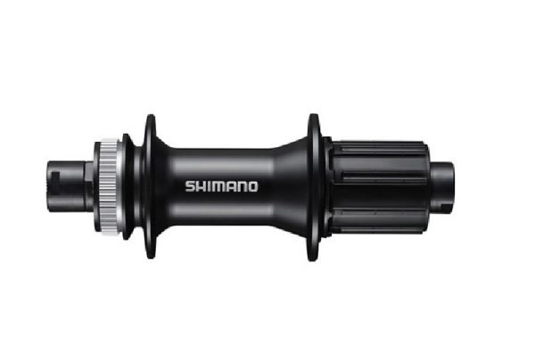 GLAVČINA ZADNJA SHIMANO FH-MT400-B, ZA ROTOR CENTER LOCK (BEZ ZAKLJUČNOG PRSTENA), 8-11 BRZINA ZA 12MM THRU TIP OSOVINE(BEZ OSOVINE), 32R OLD:148MM, BEZ ROTOR MOUNT NAVLAKE, CRNA, IND.PACK
