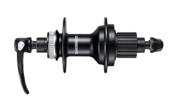 GLAVČINA ZADNJA SHIMANO FH-MT500, ZA ROTOR CENTER LOCK (BEZ ZAKLJUČNOG PRSTENA), 12 BRZINA, 32R OLD:135MM QR:166MM(CRN), BEZ ROTOR MOUNT NAVLAKE, CRNA, IND.PACK