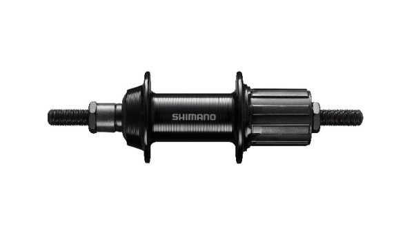 GLAVČINA ZADNJA SHIMANO TOURNEY FH-TX5008-NT, 8/9 BRZINA, 36R, OLD 135MM, AXLE 185MM, CRNA, IND.PACK