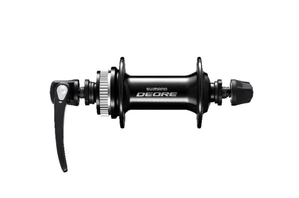GLAVČINA PREDNJA SHIMANO DEORE HB-M6000, ZA ROTOR CENTER LOCK (BEZ ZAKLJUČNOG PRSTENA) 36R OLD:100MM AXLE: 108MM QR:133MM(CRN), BEZ ROTOR MOUNT NAVLAKE, CRNA, IND.PACK