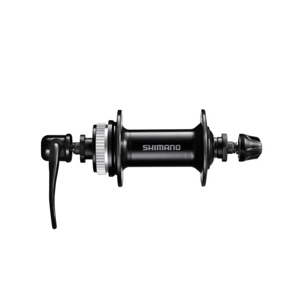 GLAVČINA PREDNJA SHIMANO, HB-QC300, CENTER LOCK DISC 32H, QR:133MM(BLACK), OLD:100MM, W/ROTOR MOUNT COVER, W/O LOCK RING, BLACK, IND.PACK