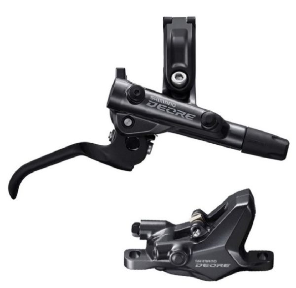 KOČNICA DISK SASTAVLJENA SHIMANO/J-KIT, DEORE, BL-M6100(L), BR-M6100(F), BEZ ADAPTERA, METALNE PLOČICE (BEZ HLADNJAKA), 1000MM BUŽIR (SM-BH90-SS CRN), UKLJ. CONNECTER INSERT, IND.PACK