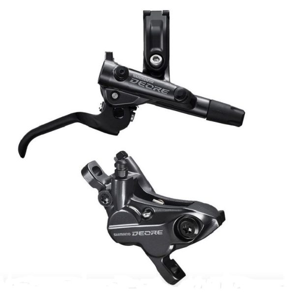 KOČNICA DISK SASTAVLJENA SHIMANO/J-KIT, DEORE, BL-M6100(R), BR-M6120(R), BEZ ADAPTERA, METALNE PLOČICE (BEZ HLADNJAKA), 1700MM BUŽIR (SM-BH90-SS CRN), UKLJ. CONNECTER INSERT, IND.PACK