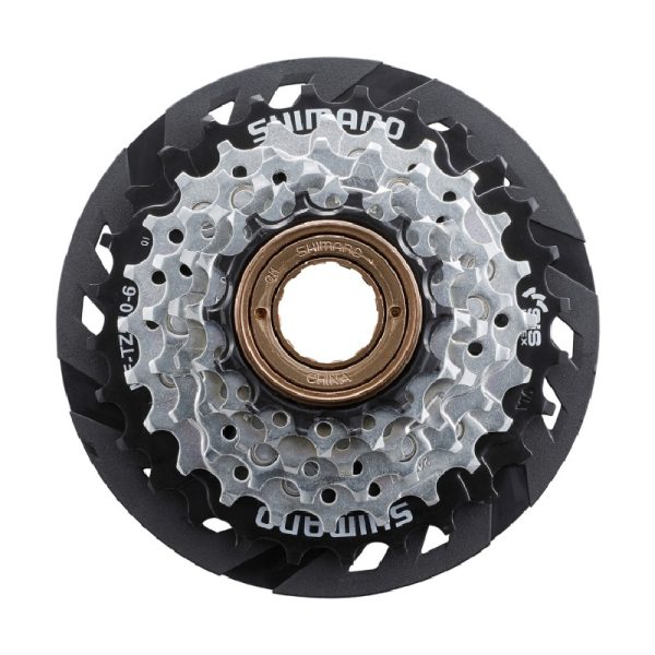 LANČANIK NAVOJNI SHIMANO MF-TZ510-6-CP, 6 BRZINA, 14-16-18-21-24-28Z, SA ŠTITNIKOM ŽBICA, IND.PACK