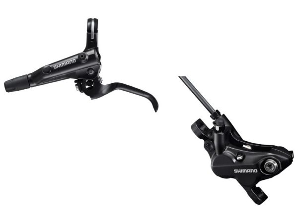 KOČNICA DISK SASTAVLJENA SHIMANO BL-MT501(L), BR-MT520(F), CRN, BEZ ADAPTERA, RESIN PLOČICE(BEZ HLADNJAKA), UKLJ. OLIVU I INSERT,1000MM BUŽIR(SM-BH90-SS CRN), IND.PACK