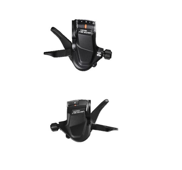 RUČICA MJENJAČA SHIMANO ACERA SET SL-M3000R/SL-M3010L, ACERA, DESNA I LIJEVA 2X9 BRZINA, UKLJ. CBL(2050X1800MM INNER/600X600X300MM SP41 CRN BUŽIR), SA O.G.D., IND.PACK