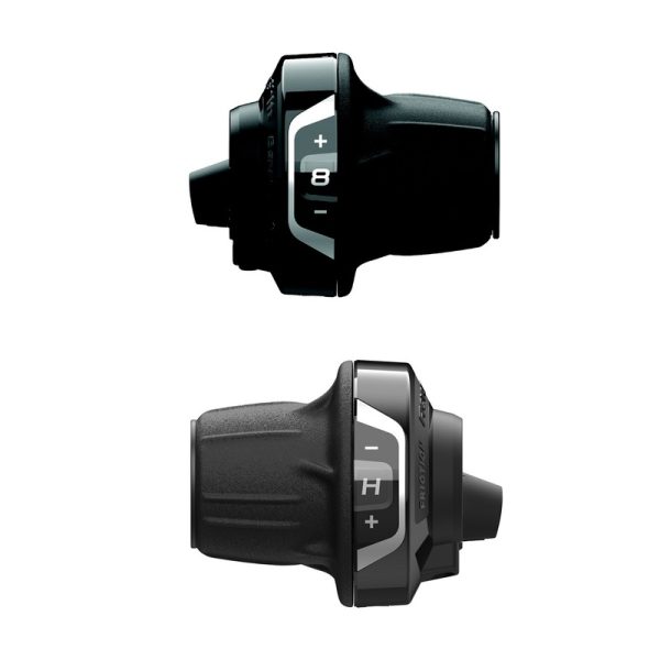 RUČICA MJENJAČA SHIMANO SET, SL-RV400,3(FRICTION)X8-SPEED, REVO SHIFTER, R:2050MM L:1800MM, 600X600X300MM BLACK OUTER, W/ OPTICAL GEAR DISPLAY, IND.PACK