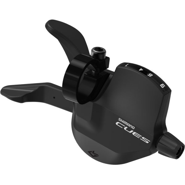 RUČICA MJENJAČA SHIMANO, SL-U4000-9R, CUES, RIGHT, 9-SPEED RAPIDFIRE PLUS 2050MM INNER, W/ OPTICAL GEAR DISPLAY, W/OTSP41 BLACK OUTER 600X300MM, IND.PACK