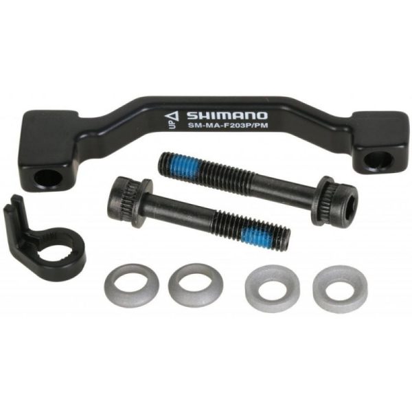 ADAPTER ZA DISK KOČNICU SHIMANO SM-MA-F203P/PM, VIJAK LONG X 1, SHORT X 1, STOP RING X 1, PODLOŠKA-A X 2, PODLOŠKA-B X 2, IND.PACK