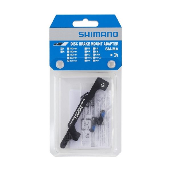 ADAPTER ZA DISK KOČNICU SHIMANO,SM-MA-F220P/PM, FIXING BOLT X2, IND.PACK