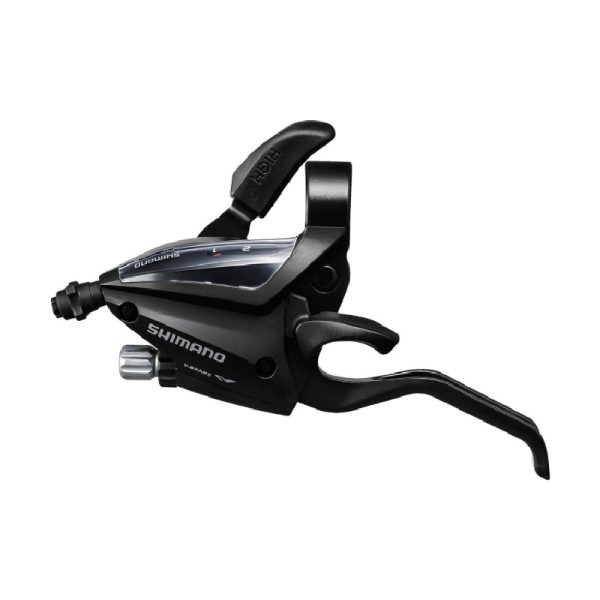 RUČICA KOČNICE/MIJENJAČA SHIMANO, ST-EF500-2L, LEFT 2-SPEED, 1800MM INNER, EZ-FIRE PLUS, 2F-ALLOY, FOR V-BRAKE, BLACK, IND.PACK