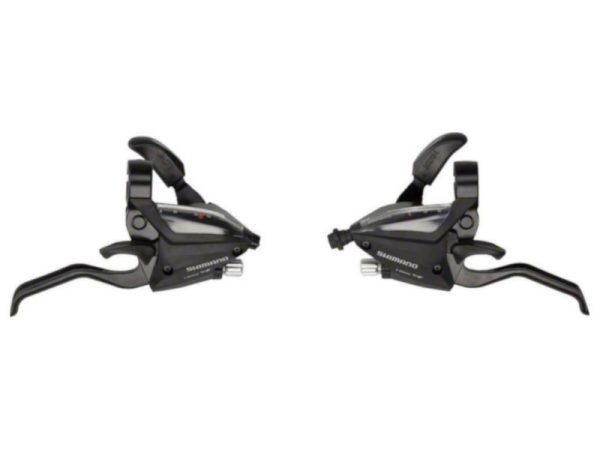 RUČICA KOČNICE/MJENJAČA SET SHIMANO ST-EF500-2A, 3X8 BRZINA,EZ-FIRE PLUS,2F-ALLOY, ZA V-BRAKE, STD SL(SP41) I BL CBL(CRN), CRNA, IND.PACK