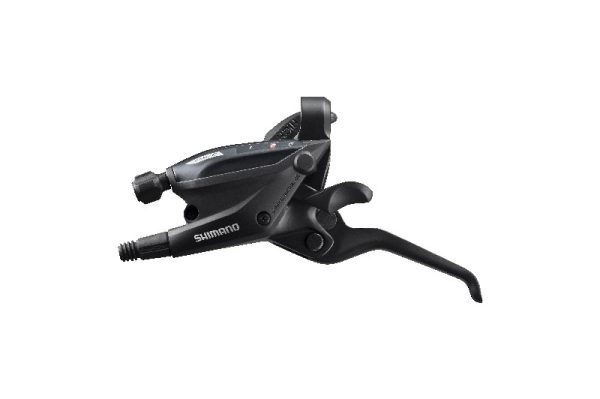 RUČICA KOČNICE/MJENJAČA SHIMANO ST-EF505-L, LIJEVA, 3 BRZINE 1800MM INNER, EZ-FIRE PLUS, 3-PRSTA ZA DISK KOČNICE, CRNA, IND.PACK