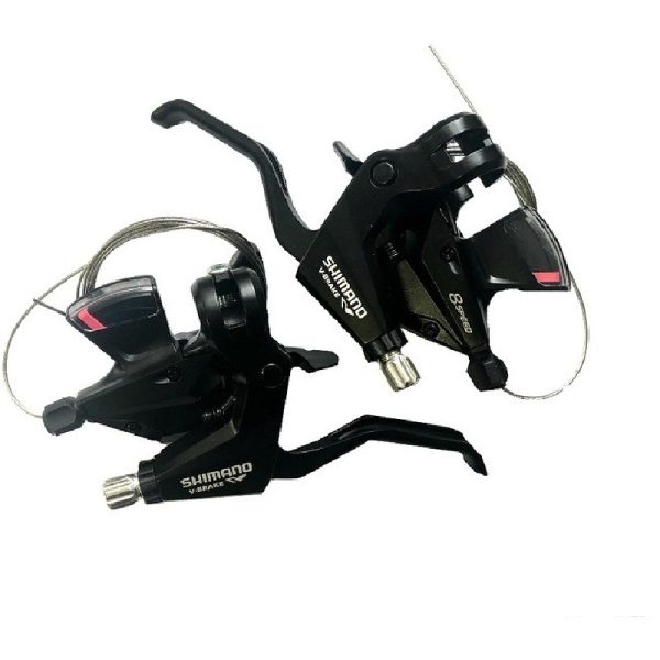 RUČICA KOČNICE/MJENJAČA SET SHIMANO ST-M310-L-2, CRNA, DESNA I LIJEVA, 3X8 BRZINA,2050/1800MM SUS INNER, UKLJ. INDIKATOR BRZINA, ZA V-BRAKE,W/CRN SP41 OUTER, CRNA BRAKE CABLE, IND.PACK