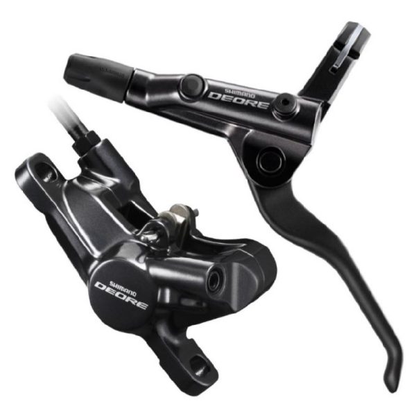 KOČNICA DISK SASTAVLJENA/J-KIT SHIMANO DEORE, BL-T6000(L), BR-M6000(F), CRNA, BEZ ADAPTERA, RESIN PLOČICE(BEZ HLADNJAKA), UKLJ. OLIVU I INSERT,1000MM BUŽIR, IND.PACK