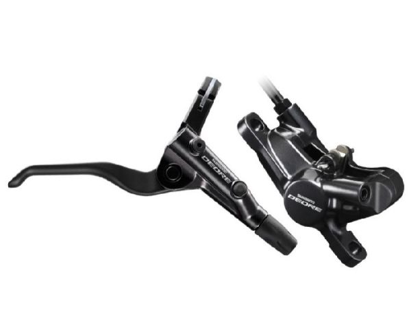 KOČNICA DISK SASTAVLJENA/J-KIT SHIMANO DEORE, BL-T6000(R), BR-M6000(R), BEZ ADAPTERA, RESIN PLOČICE(BEZ HLADNJAKA), UKLJ. OLIVU I INSERT,1700MM CRN BUŽIR, IND.PACK