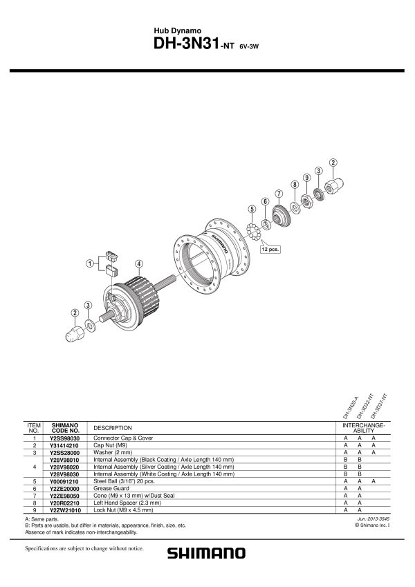 MATICA SHIMANO ZA HB-IM40