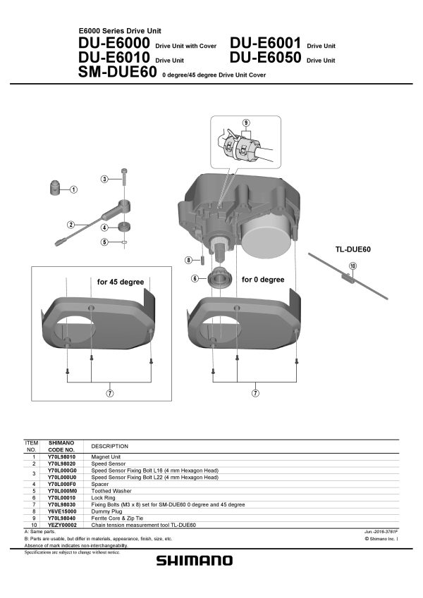 SENZOR BRZINE SHIMANO ZA DU-E6000 - Slika 2
