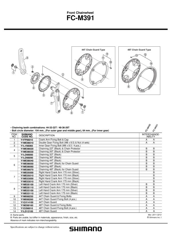 VIJAK LANČANIKA POGONA (M8X8.5) I NUTS (4 SETA) ZA MOUTING THE BIG-MIDDLE CHAINRING SHIMANO FC-M391 - Slika 2