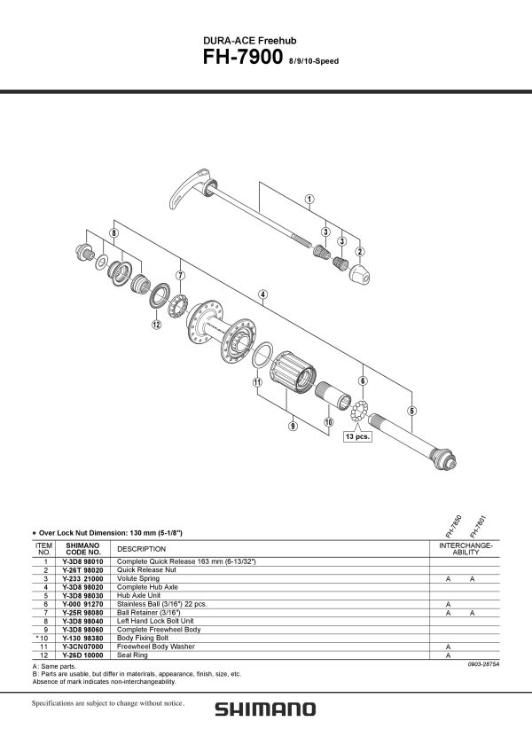 KONUS SHIMANO FH-7900 ZA LIJEVO ZAKLJUČAVANJE - Slika 2