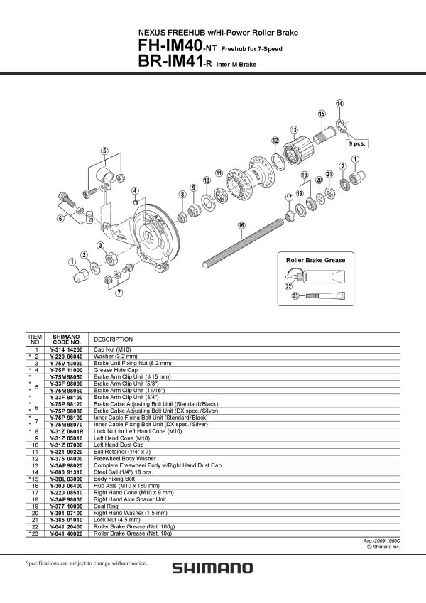 KONUS SHIMANO FH-IM40-NT LIJEVI M10