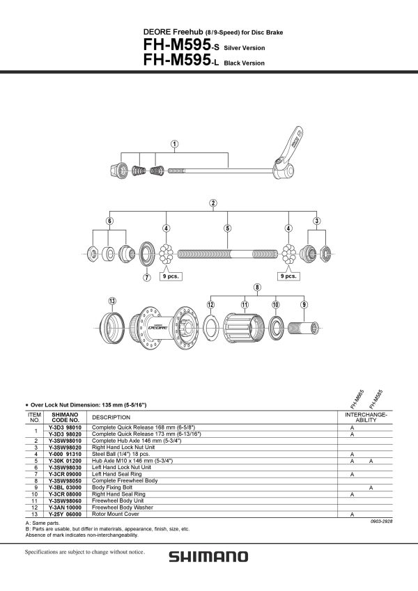 ČEGRTALJKA SHIMANO ZA FH-M595