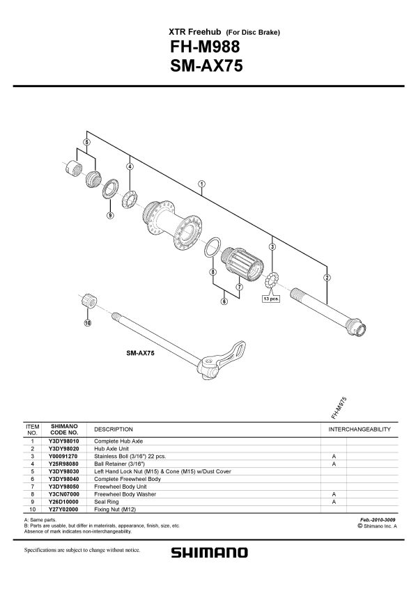 KONUS SHIMANO ZA FH-M988, LIJEVI, (M15) - Slika 2