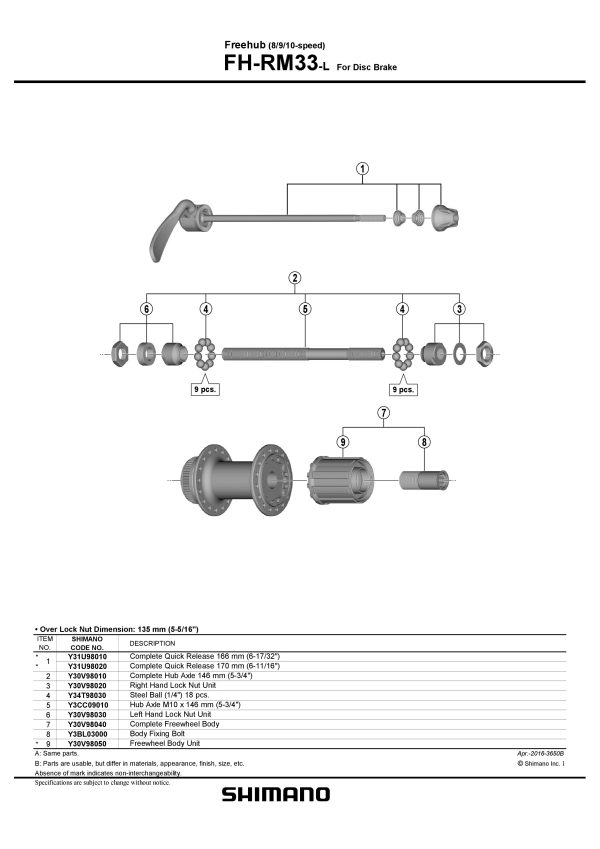 ČEGRTALJKA SHIMANO FH-RM33 - Slika 2