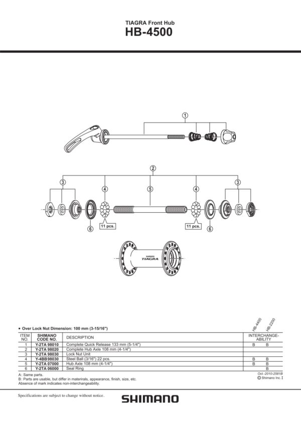 KONUS SHIMANO ZA HB-4500, R501-F