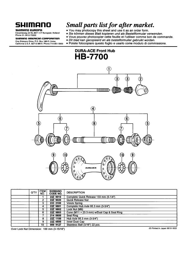 KONUS SHIMANO ZA HB-7700 M11X23,3MM SA ZAŠTITOM ZA PRAH - Slika 2
