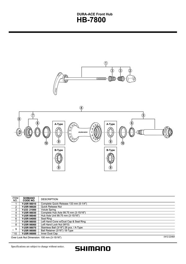 KONUS SHIMANO ZA HB-7800, LIJEVI, SA ZAŠTITOM ZA PRAH - Slika 2