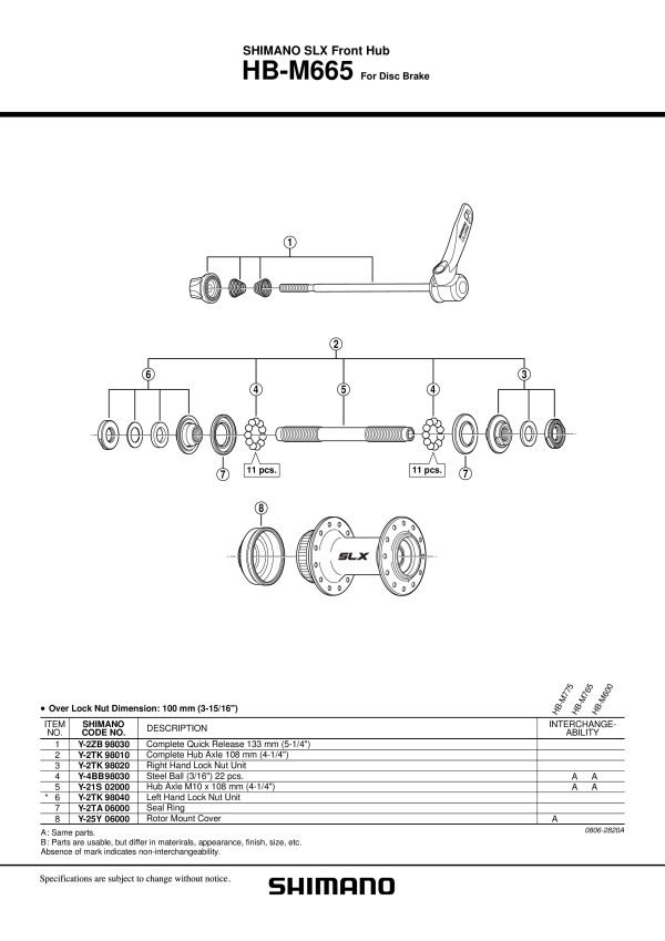 KONUS SHIMANO ZA HB-M665, DESNI,