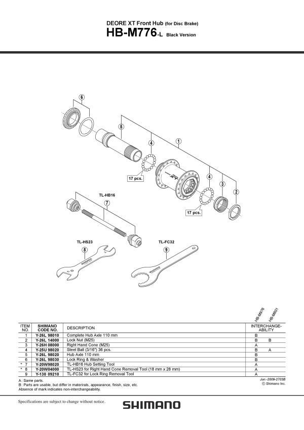 MATICA SHIMANO ZA HB-M776 ZA ROTOR - Slika 2