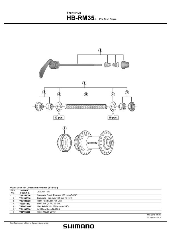 KONUS SHIMANO HB-RM35 DESNA