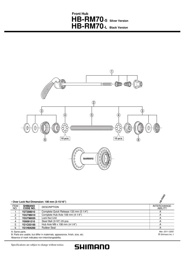 KONUS SHIMANO HB-RM70 - Slika 2